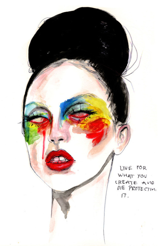 wordsnquotes:  artsnskills:    ART MUSIC ICONS GET A MACABRE MAKEOVER  BY LUCAS