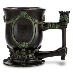 disneyshopping:  The Haunted Mansion Sculpted Mug Get a handle on your fears with this Haunted Mansion Sculpted Mug. Finely detailed with elements inspired by the décor at the frightfully popular attraction, this ceramic cup is guaranteed to raise your