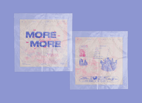 MORE &amp; MORE (2020) - The 9th Mini Album by TWICE (CD Redesign)Credits:Folded Text Effect by 