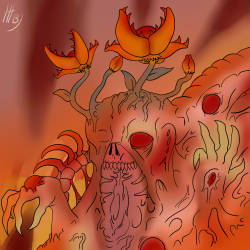 askdefilicus requested &ldquo;A flower of hell&rdquo; Can you imagine a whole field of these things?