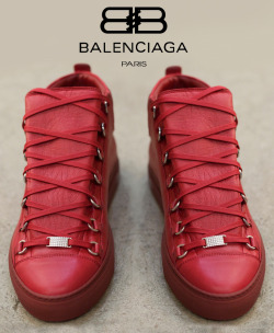 shoe-pornn:  Balenciaga-Red Sneaker.