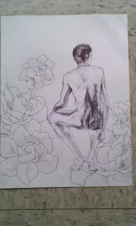 Final projects for my figure drawing class, info in the captions