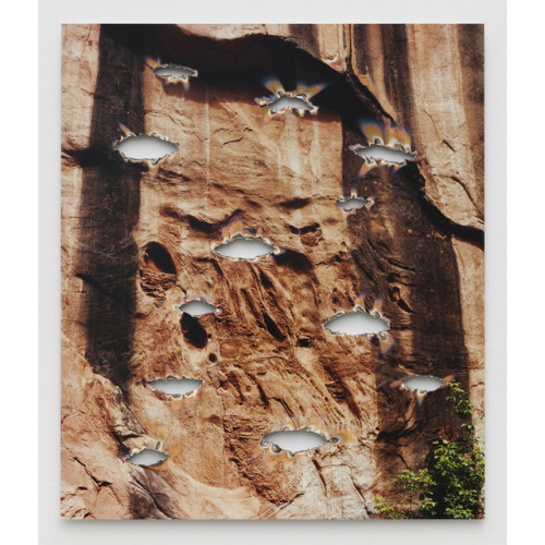 theories-of:Letha Wilson, Pool Creek Canyon (Burnouts), 2015, unique c-print, aluminum, 28 x 24 x 0.