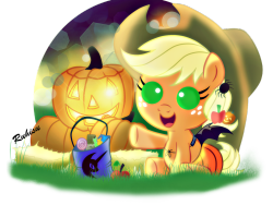 madame-spookyshy:  Halloween AJ 2013 by Ruhisu