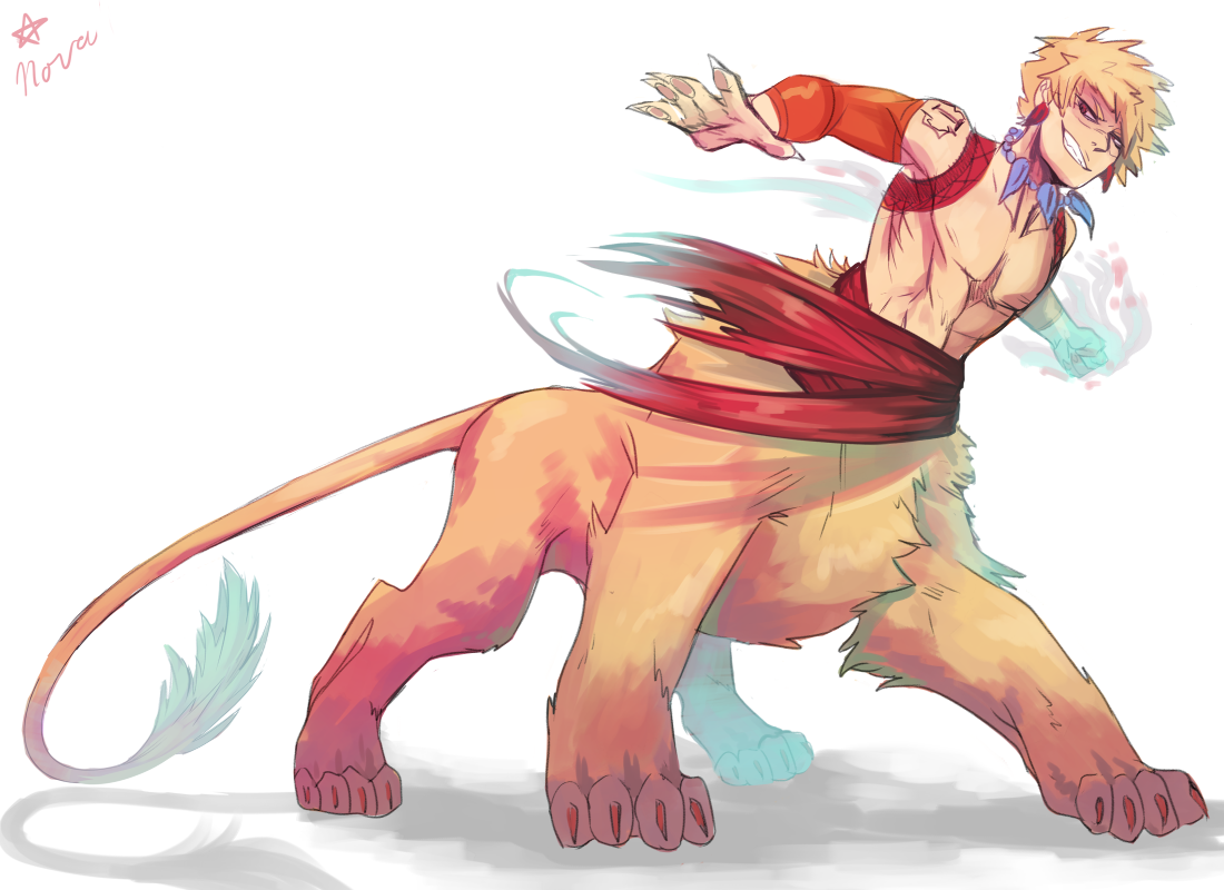 pulling-all-mighters: uuuuuuuuhhhhh Fantasy AU where they’re taurs! I have a Deku
