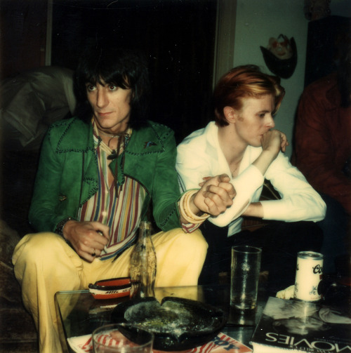 glamidols:  Ronnie Wood &amp; David Bowie
