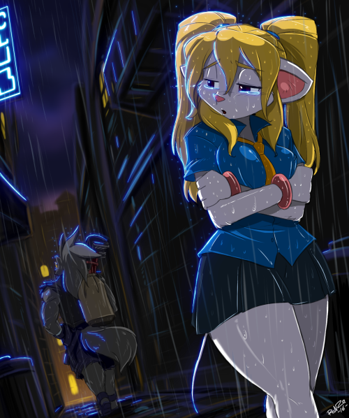 shonuff44:    This is yet another try at practicing my background skills. I do them all with the airbrush tool in Sketchbook Pro while the lighting is all done in Photoshop. I don’t think I have backgrounds down just yet so any pointers on how to improve