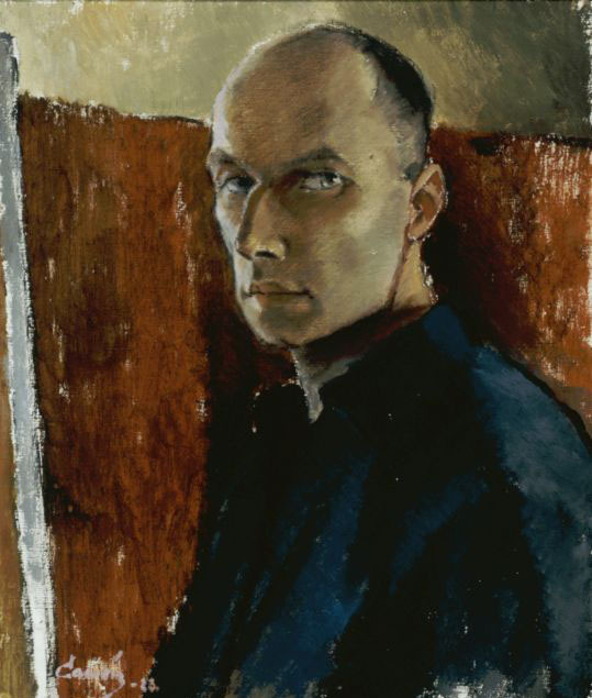 Alvar Cawén (Finnish, 1886-1935), Self-portrait, 1923. Oil on canvas, 55 x 46 cm.