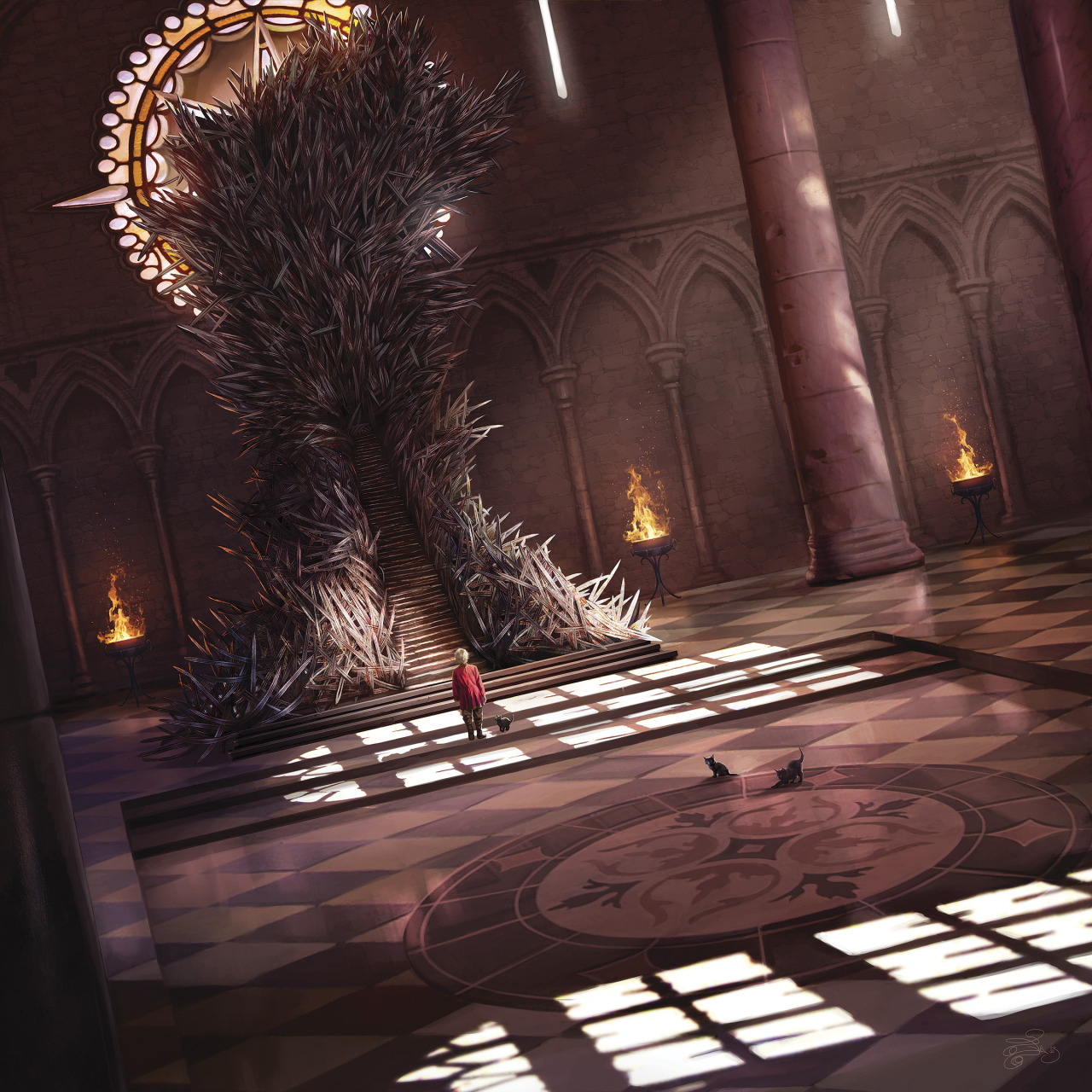 ariannenymeria:  Long Live the King by Magali Villeneuve for the 2016 ASOIAF calendar