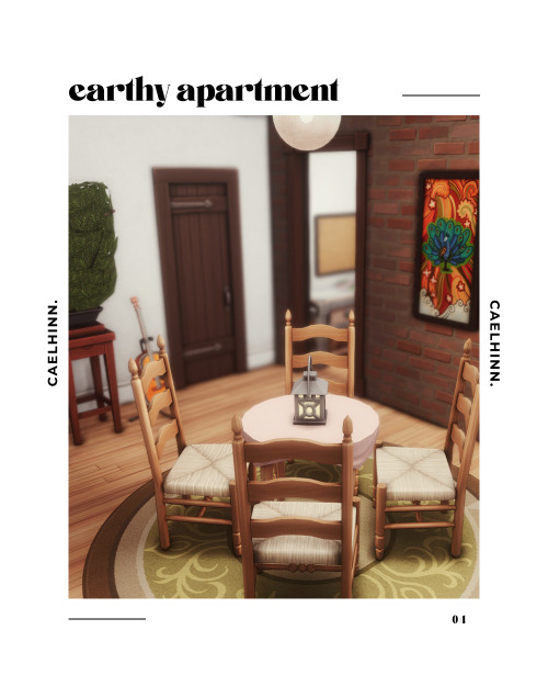 earthy apartment. a residential lot by caelhinnan apartment simply named after the earthy tones used