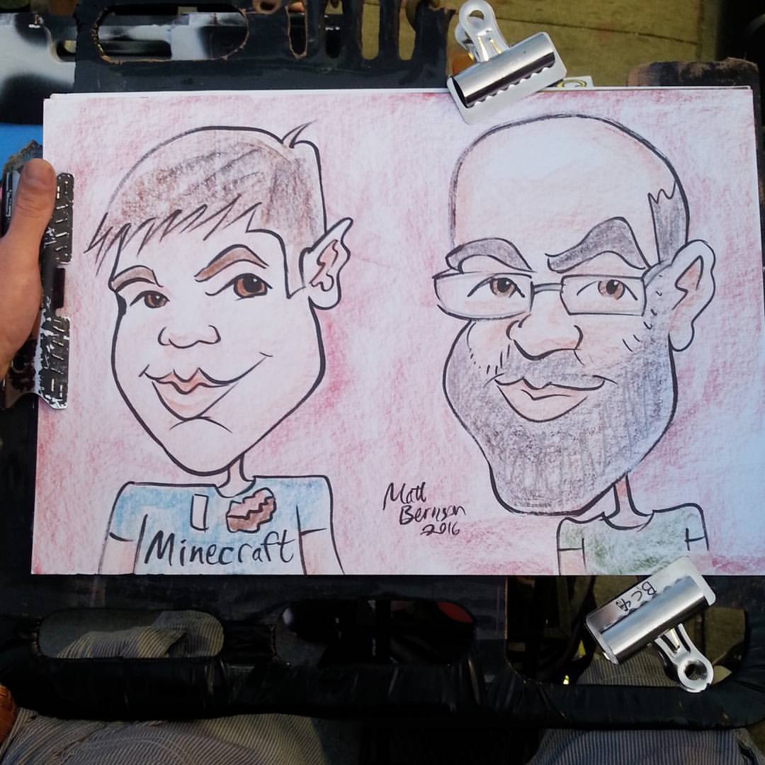 Caricature done at Dairy Delight! #caricature #caricaturist #caricatures #dairydelight