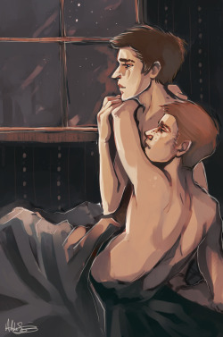 artsyunderstudy:  Cas has insomnia and Dean