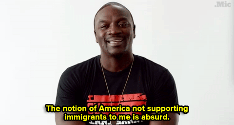 beatsthatarefunky:  micdotcom:  Watch: Celebrities including Lupita Nyong’o, Rosario Dawson and Alan Cumming stand up for immigrants.    I get it - I get why they are doing this, but what always bothers me about this narrative is that it often leaves