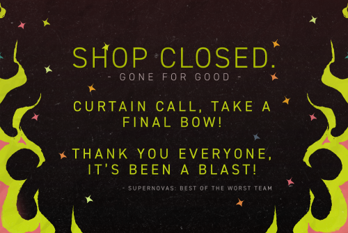 SHOP CLOSED! Donations will be announced soon as we finish up finances and finalize taxes. Digital c