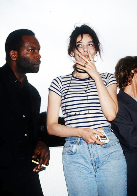 Alex Descas, Beatrice Dalle and  Claire Denis at the Cannes film Festival for the film “J'ai P