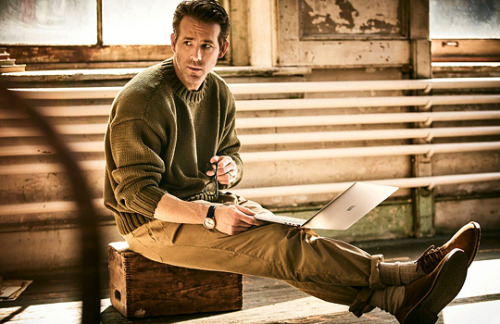 Ryan Reynolds photographed by Guy Aroch for Mr Porter