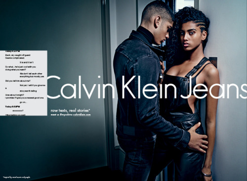 balenciaaga:  imaan and torin by mario sorrenti for calvin klein jeans fw15