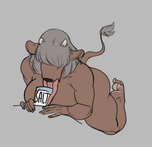 vongrauenhausen:  stream doodles ft. noill suggesting something salty for the cow 
