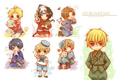 hanatamagotchi:APH: Chibinations