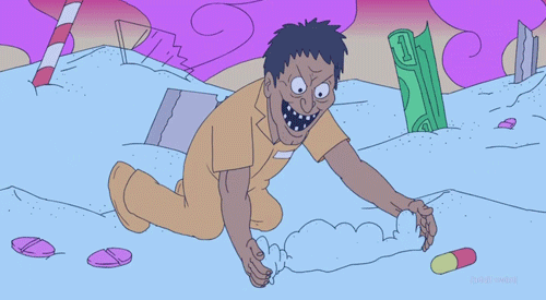 blacksunrays:  He ate a pile of snow? Oh…  That’s cocaine
