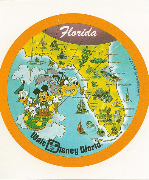 vintagedisneyparks: sticker—wdw florida by wax poetic on Flickr.