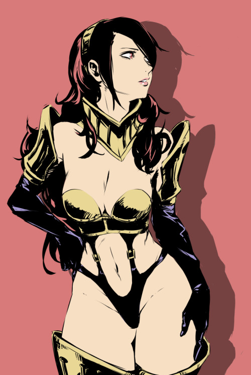 imdsound: Today’s illustration is Mitsuru-senpaiii
