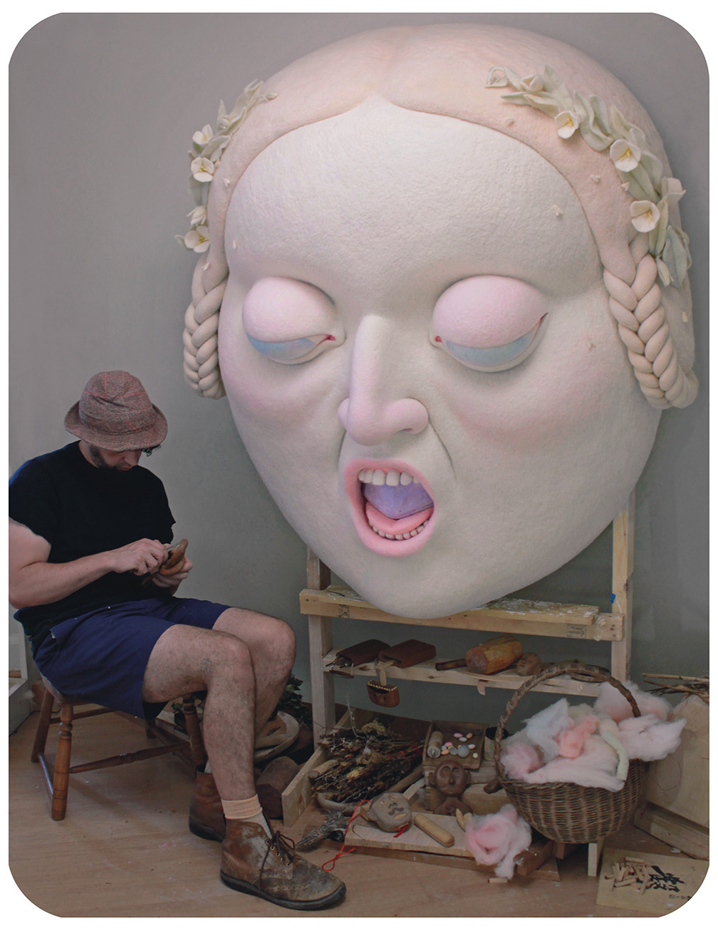 crossconnectmag:  Felt Masks by Paolo del ToroPaolo del Toro brings a unique spin