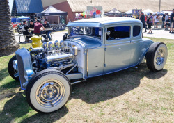 Hotrodzandpinups: Rollinmetalart: This Low Down, Caddy Powered Model A With The Dark