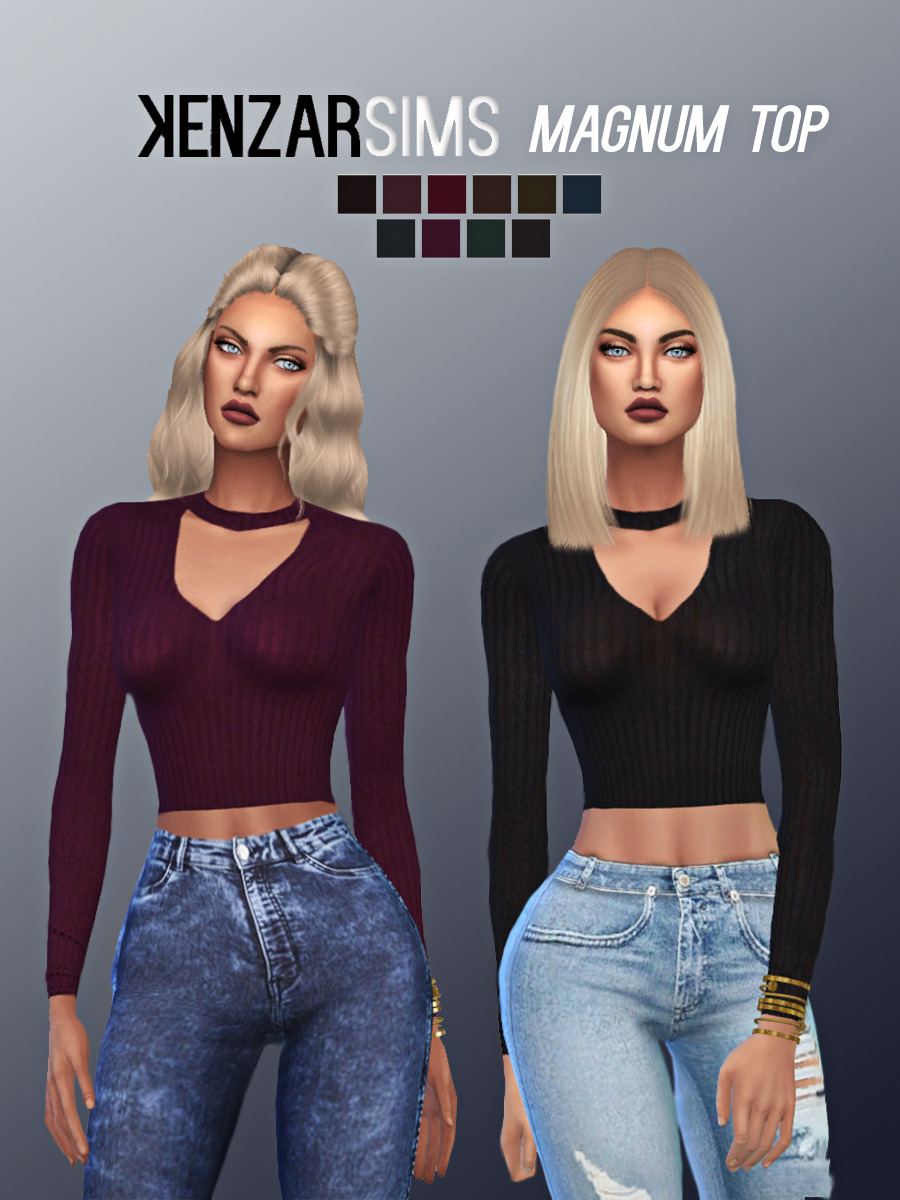 Sims Finds — kenzar-sims: Kenzar-Magnum top Comes in 10...