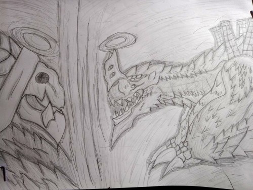 Tenth Angel Gore Vs Unit 02 Tigrex