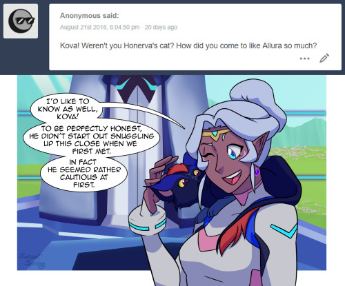 Allura: I’m still not sure if it was just him being scared for our well being that got him to be so 