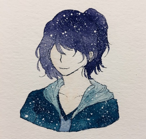 watercolored my kami ( ;w;)//&mdash;&mdash;&mdash;&mdash;&mdash;&mdash;&
