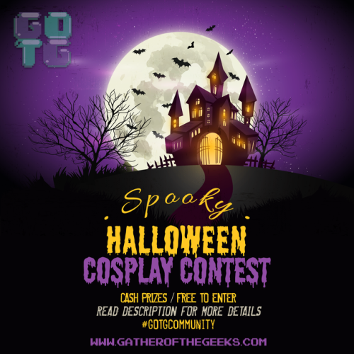 We will be hosting a Spooky Halloween COSPLAY CONTEST There will be CASH prizes for the top three co