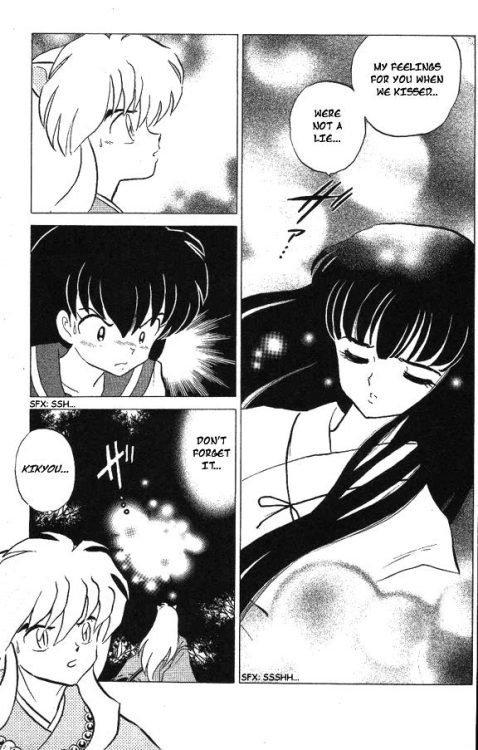 inu-kik:I keep seeing all of these posts about how InuYasha and Kikyou were never really in love.You