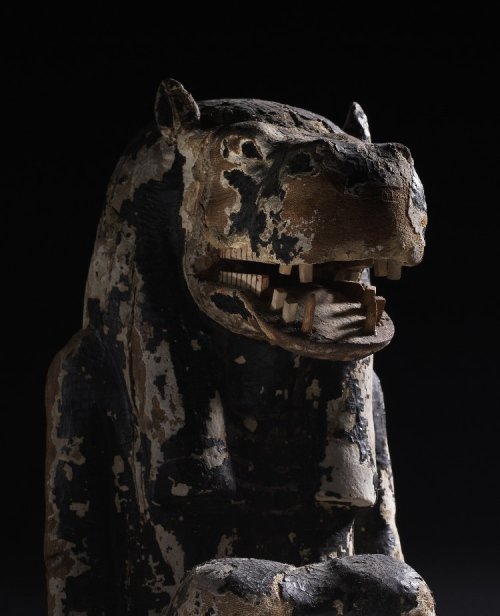 Wooden figure of a hippopotamus-headed figureFrom a royal tomb in the Valley of the Kings, Thebes, E