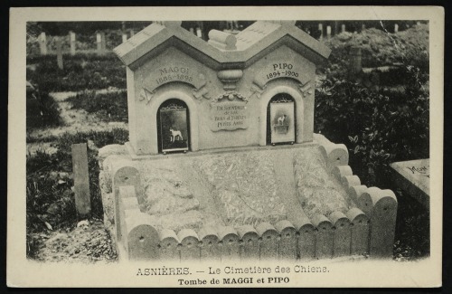 The Cimitière des Chiens et Autres Animaux Domestiques inAsnières-sur-Seine (France, 1900).  Opening