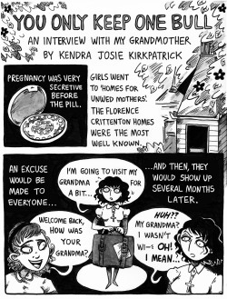 glitterandrocketfuel: thehornedwitch:  kendrajk:  YOU ONLY KEEP ONE BULL  (Originally published in Comics For Choice)  And the rest, my darlings, are meat.  Never punched reblog so fast in my life 