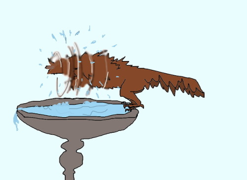 shittydinosaurdrawings: bath.