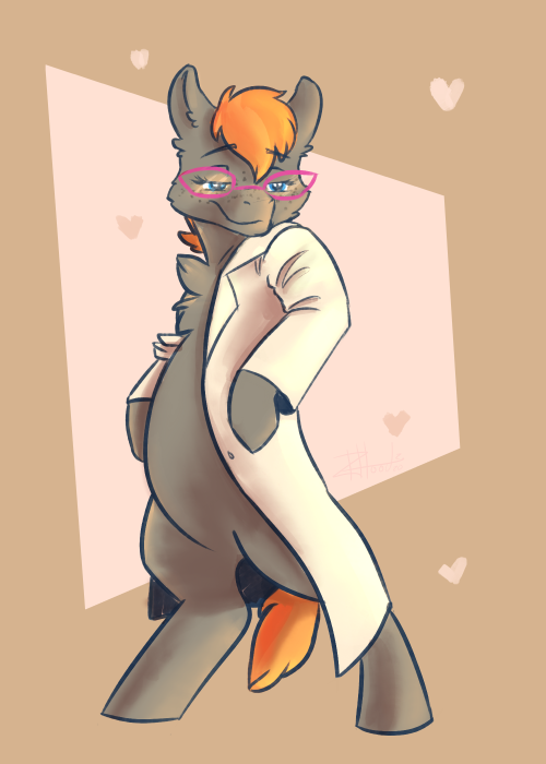 Coal being all flirty in Epi&rsquo;s Lab coat~For Rytel.