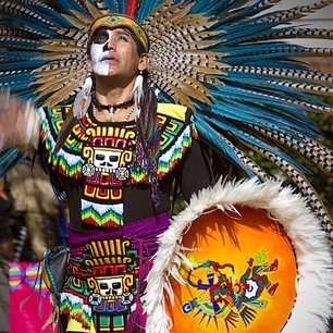 nativefaces:  (Mexica) Aztec dancers.  