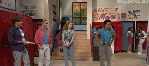 fallontonight:Jimmy reminisces about his time at Bayside High with the gang from
