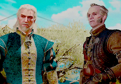 heartfulloffandoms:Video game meme: [2/5] friendships.Geralt and Regis - The Witcher 3