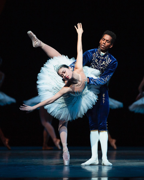 angelica generosa and jonathan batista photographed performing as odette and prince siegfried in swa