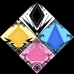 blacktrigram: The Diamond Authority emblem   Which do you guys like better the 1 or 2 ? These are just drafts. I’m planning to make them into shirts. One of together and one individually 