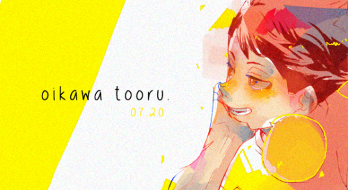 sukerokus:happy birthday, oikawa. 07/20/20