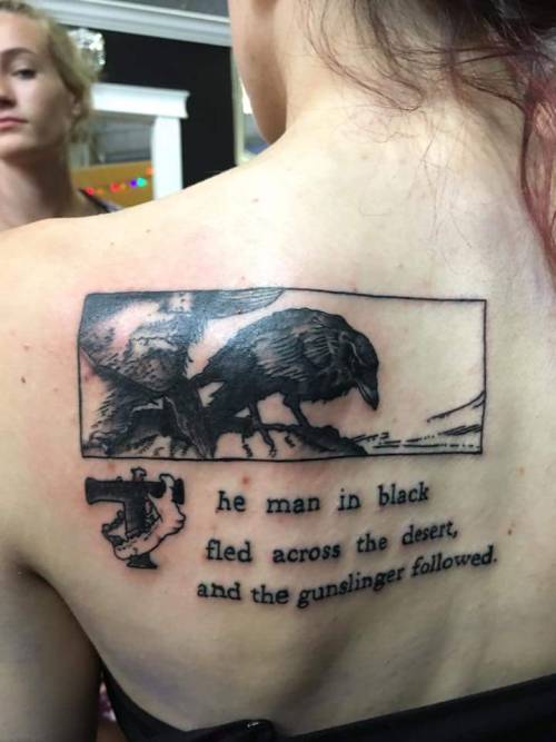 fuckyeahstephenkingtattoos:First tattoo! Got it a couple days after my 18th birthday and super happy