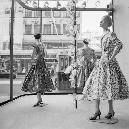 Storefront at Norrmalmstorg in Stockholm, 1957