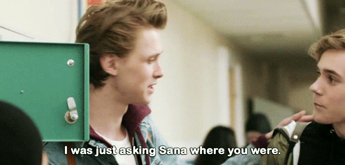 skam-addiction: Sana supporting Even’s lies to protect him