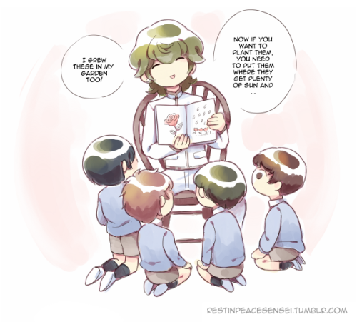 restinpeacesensei:student council reading to children based on these wonderful headcanons by @vash