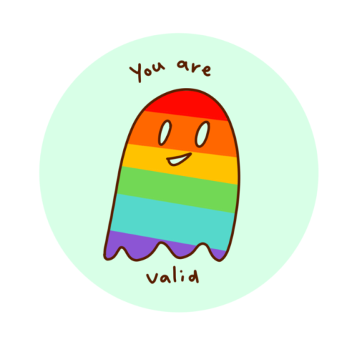 sweetspotato:Pride flag ghosties~!